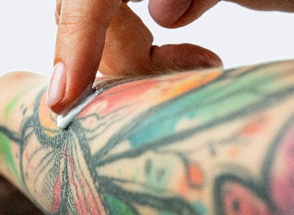 tattoo cream butter to prevent fading and to enhance colors